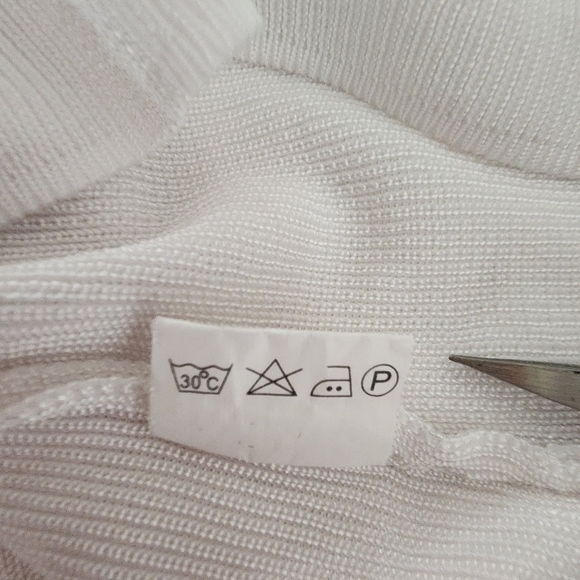 Max Mara White Square Neck Short Sleeve Top Size Small - Picture 7 of 8